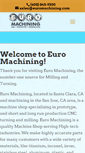 Mobile Screenshot of euromachining.com